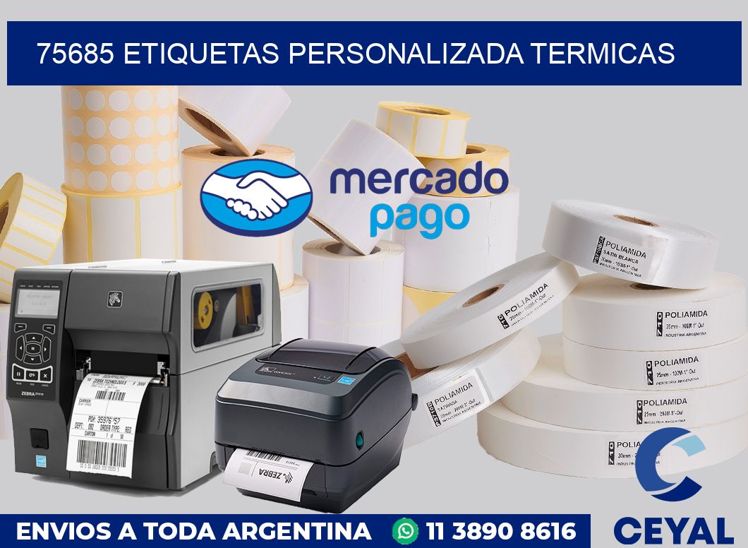 75685 etiquetas personalizada termicas