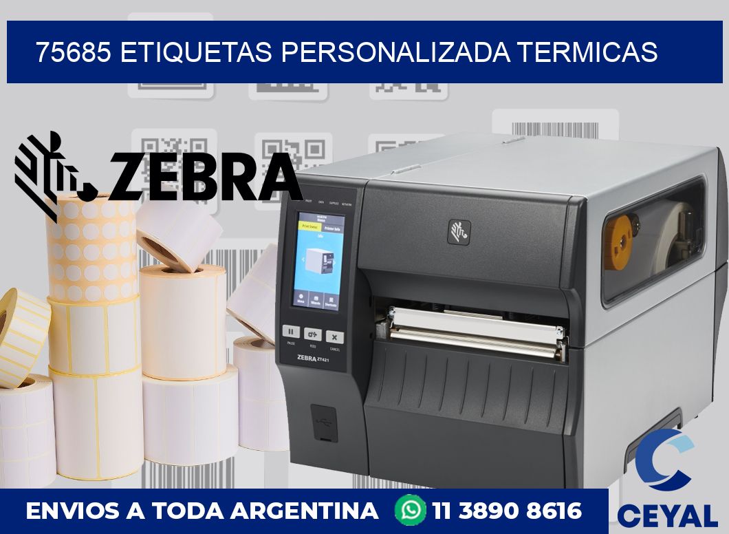 75685 etiquetas personalizada termicas