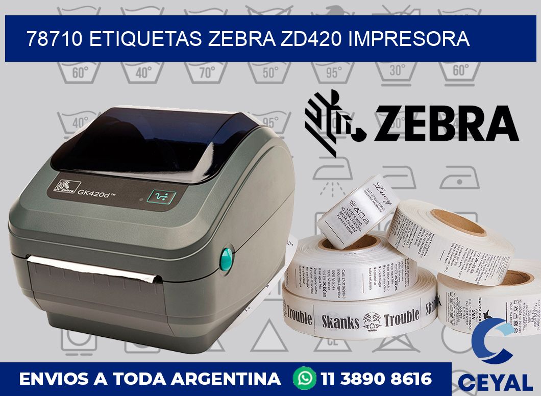 78710 etiquetas Zebra zd420 impresora