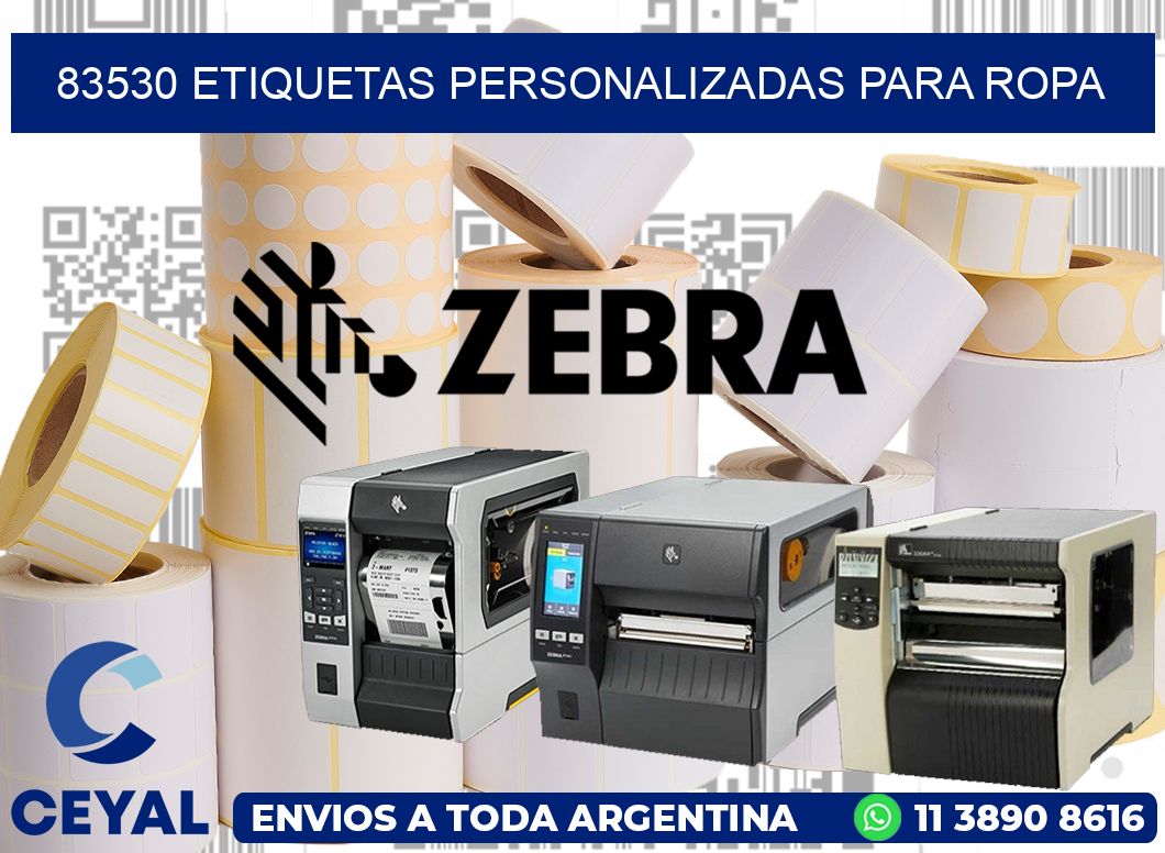 83530 Etiquetas personalizadas para ropa