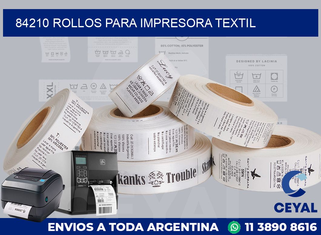 84210 rollos para impresora textil