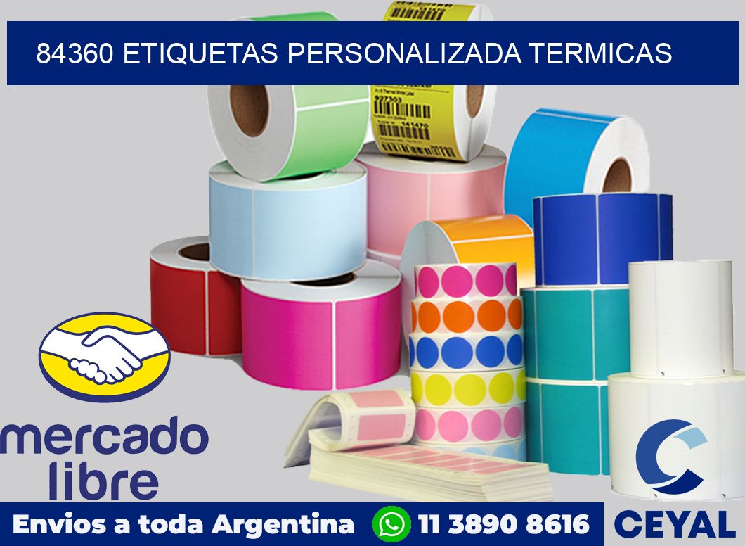84360 etiquetas personalizada termicas