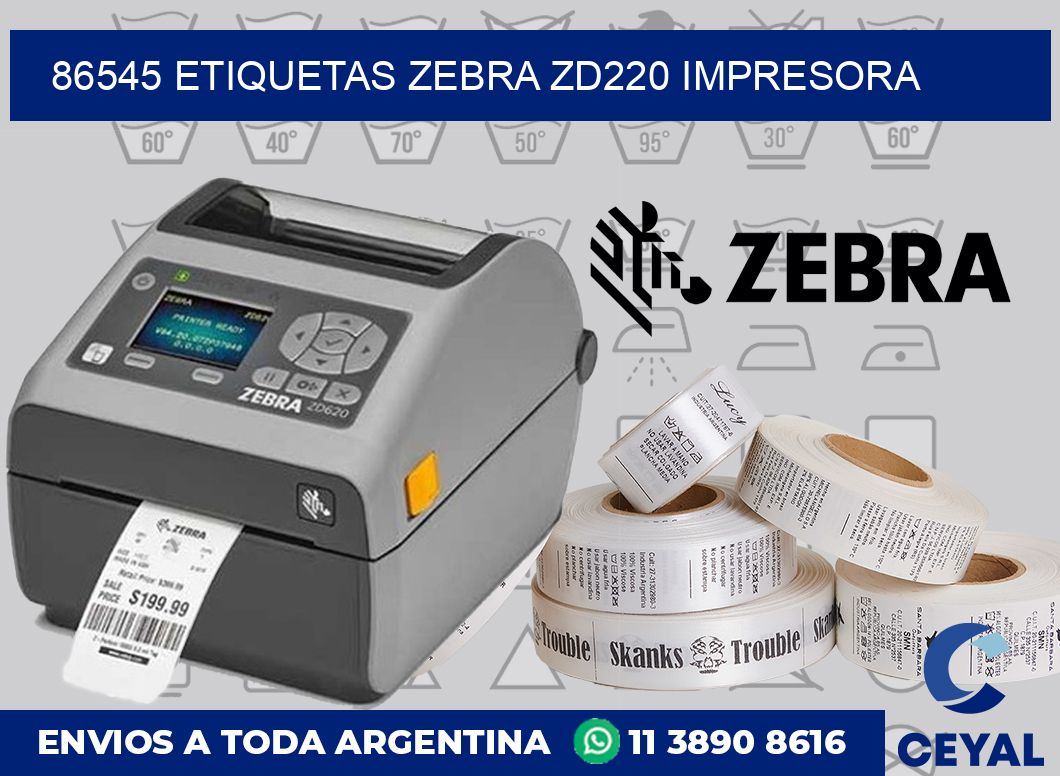 86545 etiquetas Zebra zd220 impresora