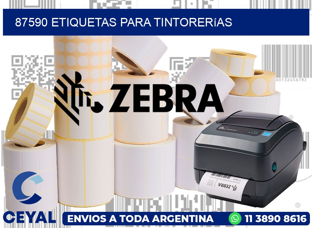 87590 Etiquetas para tintorerías
