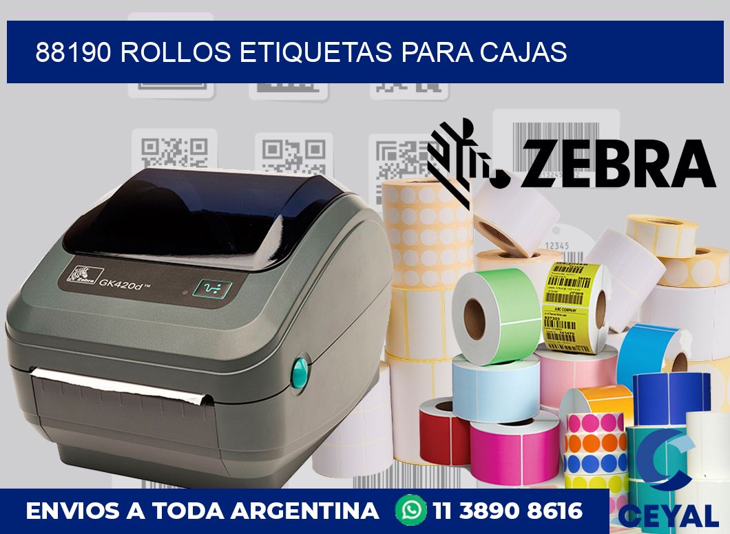 88190 rollos etiquetas para cajas