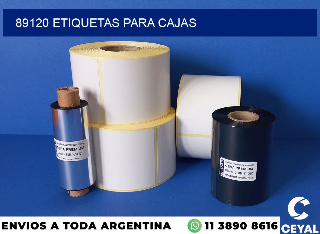 89120 etiquetas para cajas