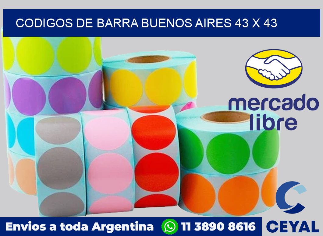 Codigos de barra Buenos Aires 43 x 43