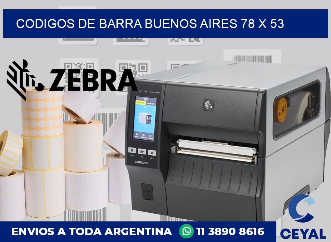 Codigos de barra Buenos Aires 78 x 53