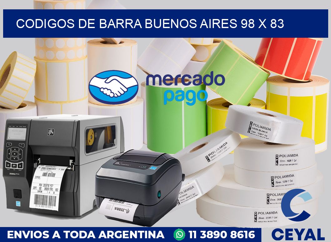Codigos de barra Buenos Aires 98 x 83