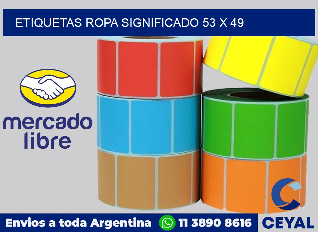 Etiquetas ropa significado 53 x 49