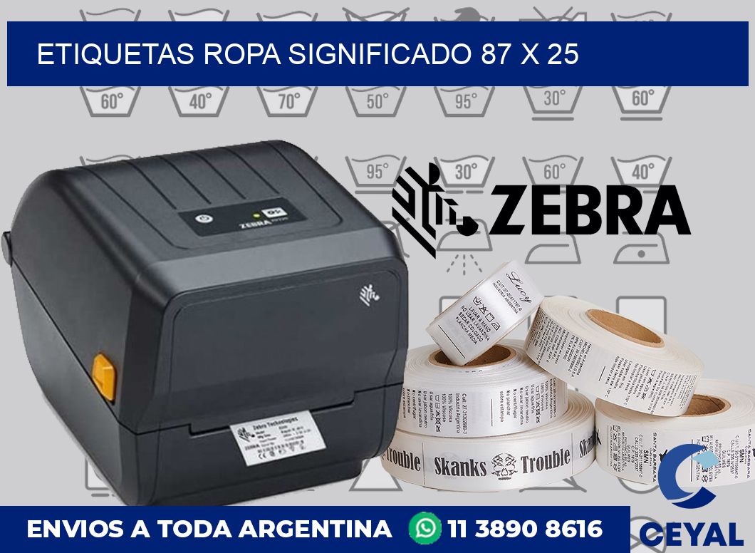 Etiquetas ropa significado 87 x 25