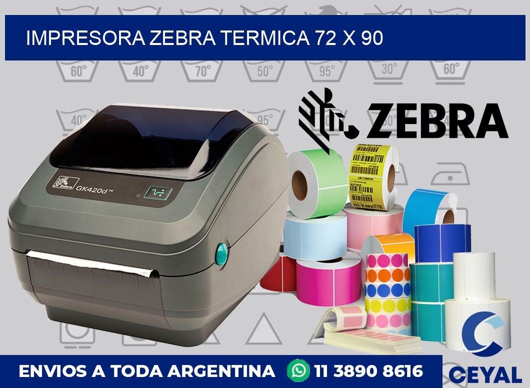 Impresora Zebra termica 72 x 90