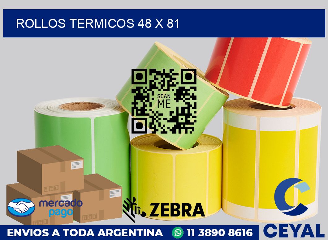Rollos termicos 48 x 81