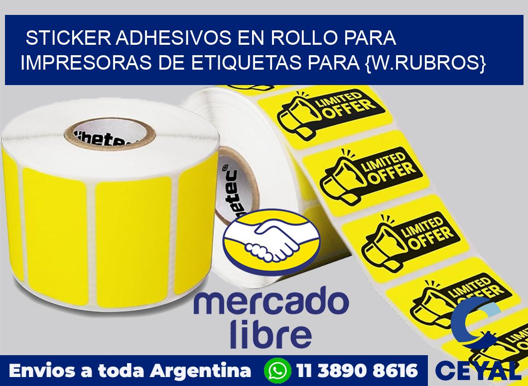 Sticker adhesivos en rollo para Impresoras de etiquetas para Medicamentos