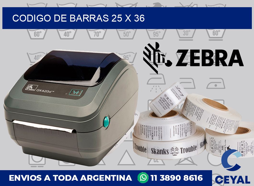 codigo de barras 25 x 36