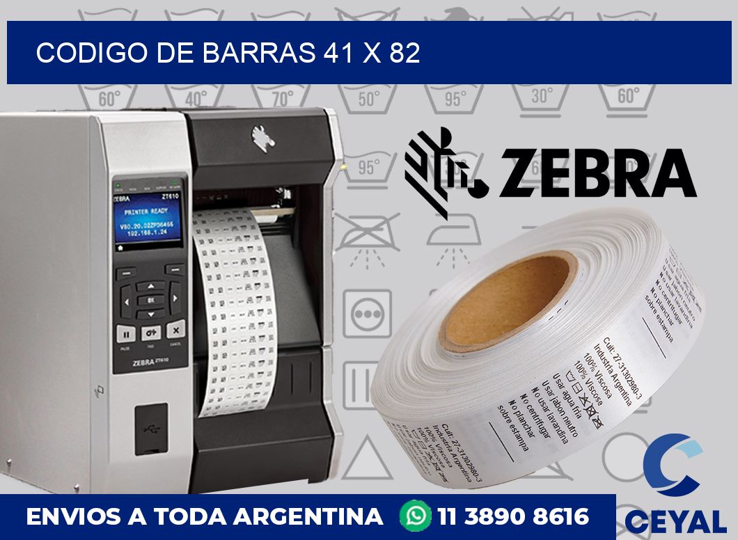 codigo de barras 41 x 82