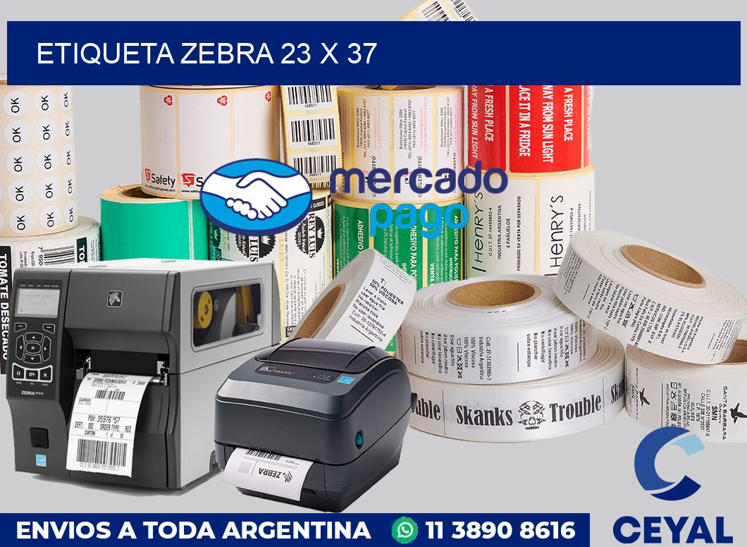 etiqueta zebra 23 x 37