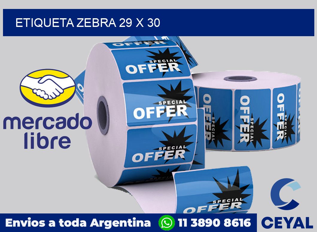 etiqueta zebra 29 x 30