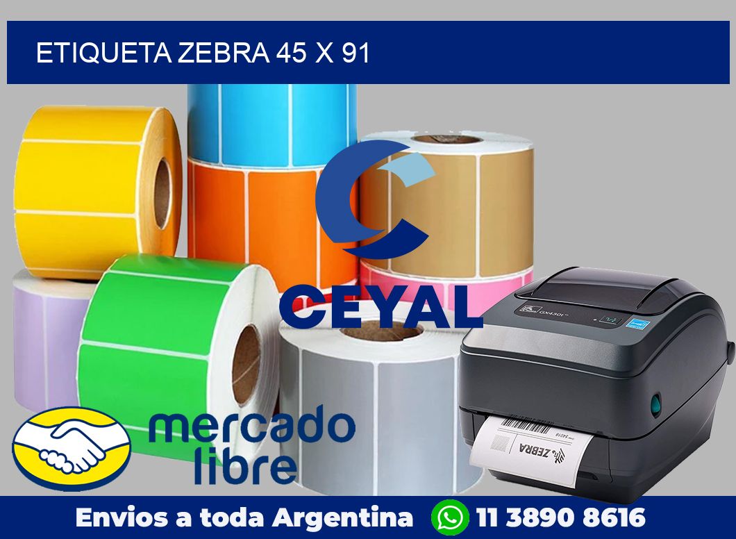 etiqueta zebra 45 x 91