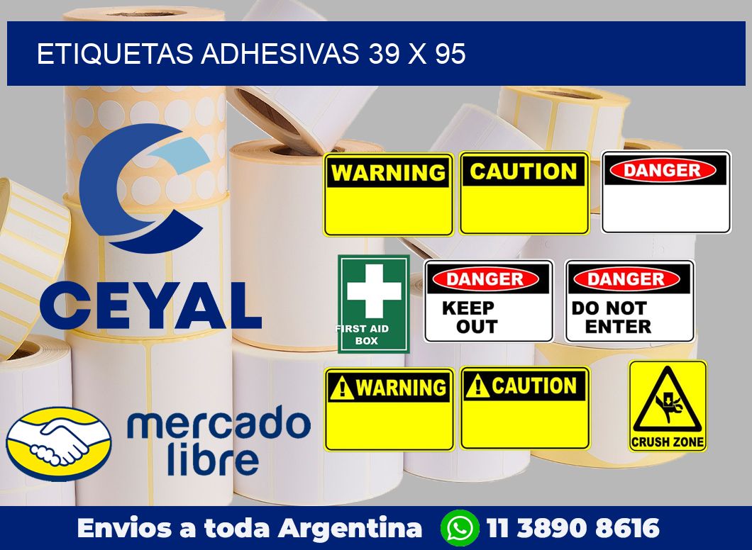 etiquetas adhesivas 39 x 95