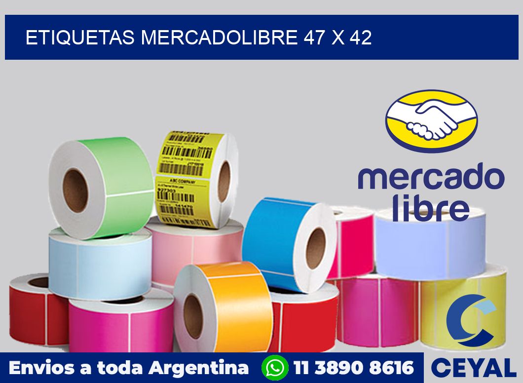 etiquetas mercadolibre 47 x 42