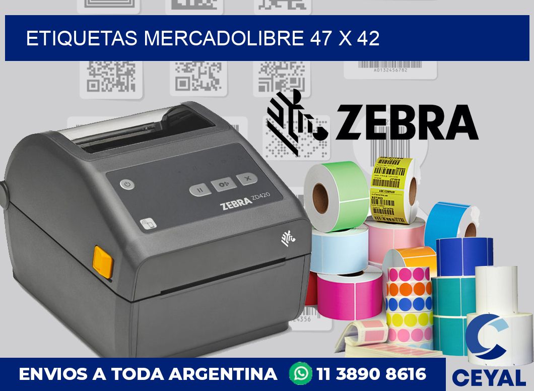 etiquetas mercadolibre 47 x 42