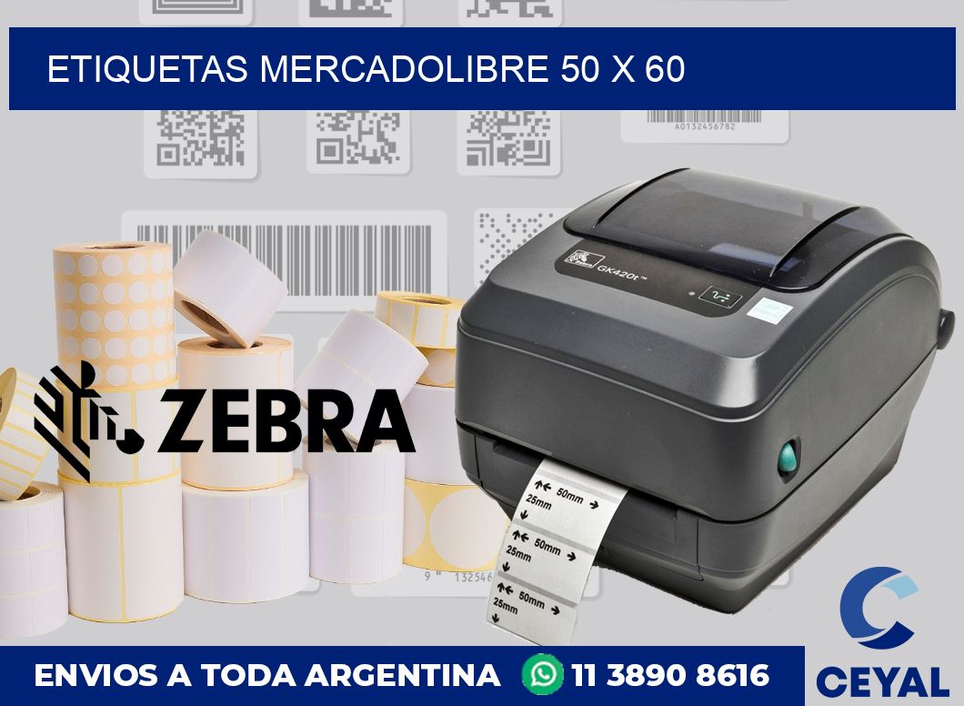 etiquetas mercadolibre 50 x 60