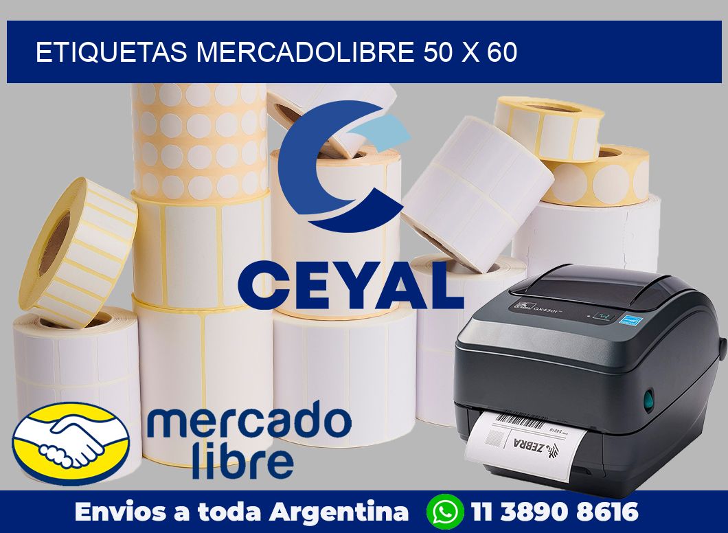 etiquetas mercadolibre 50 x 60