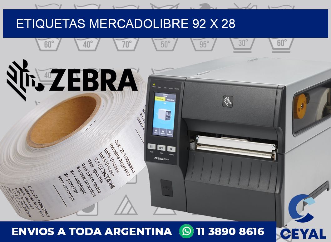 etiquetas mercadolibre 92 x 28