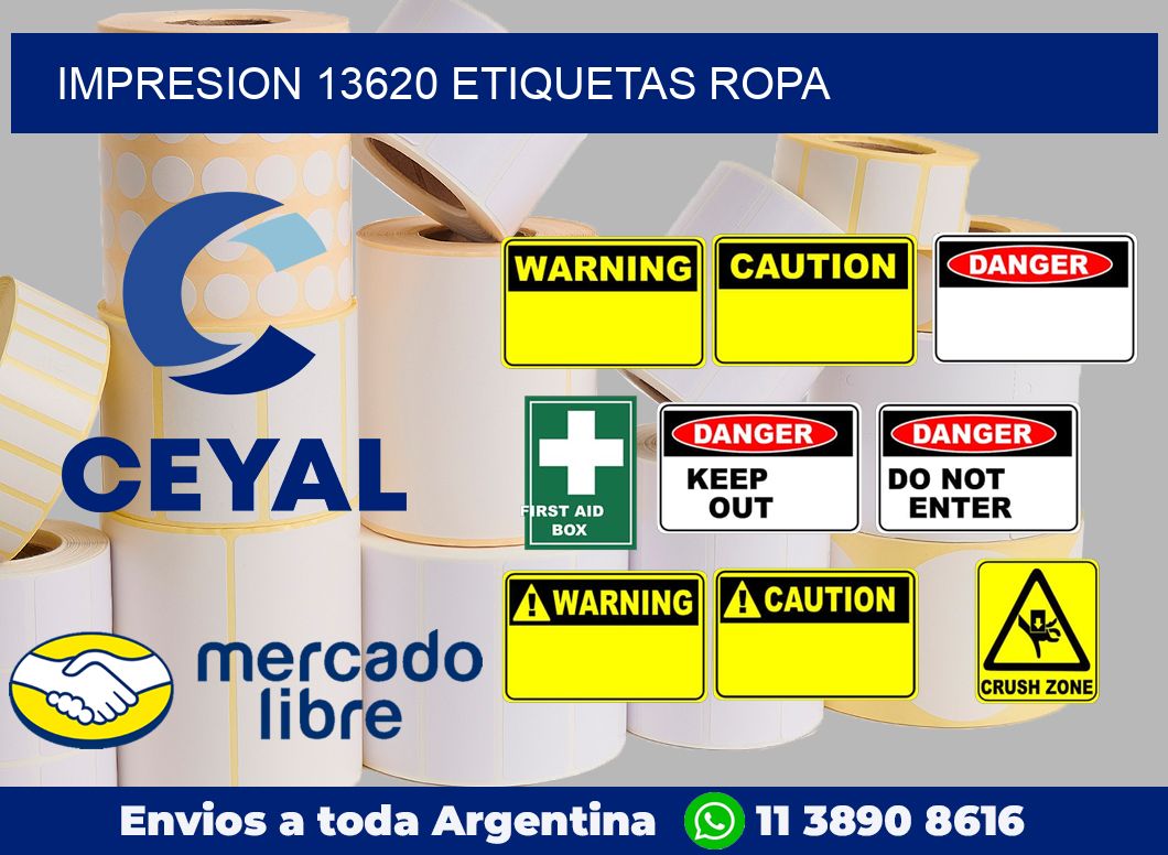 impresion 13620 etiquetas ropa