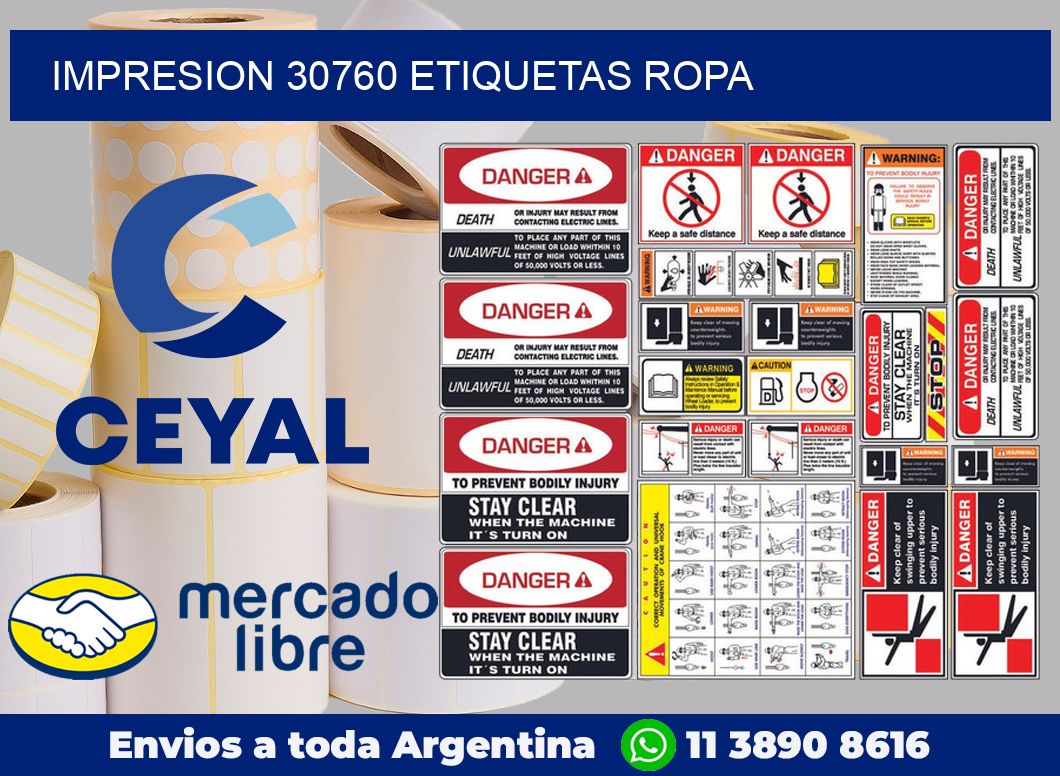 impresion 30760 etiquetas ropa