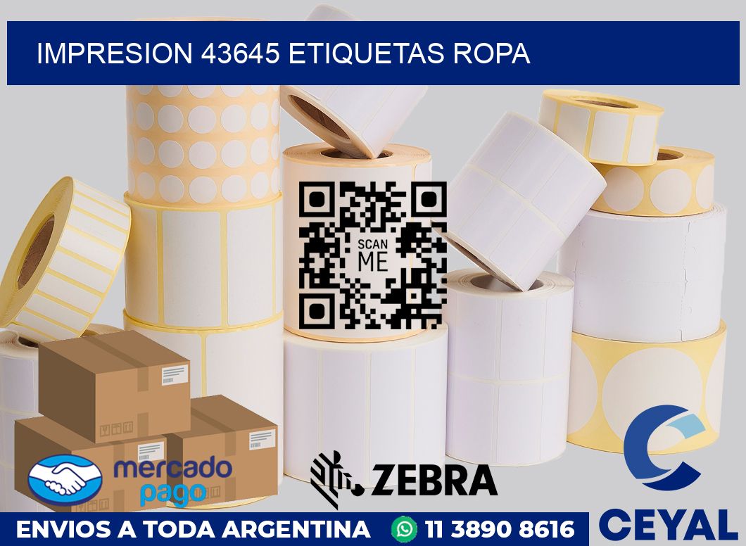 impresion 43645 etiquetas ropa
