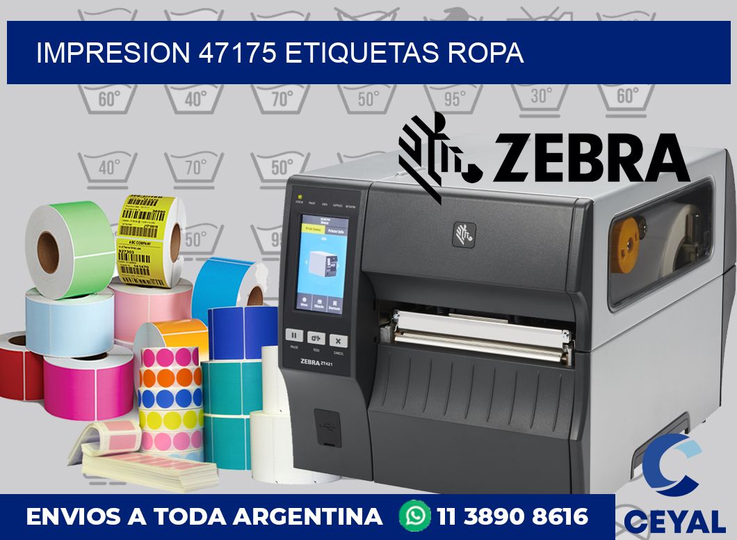 impresion 47175 etiquetas ropa