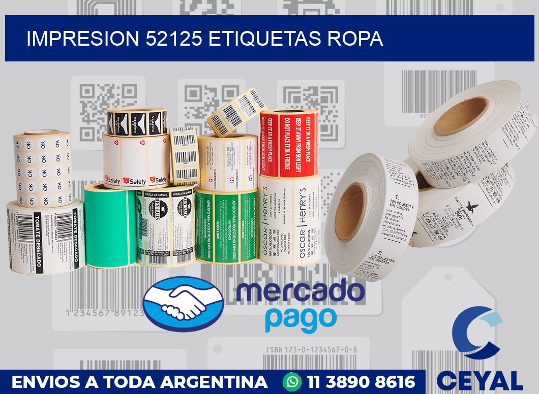 impresion 52125 etiquetas ropa
