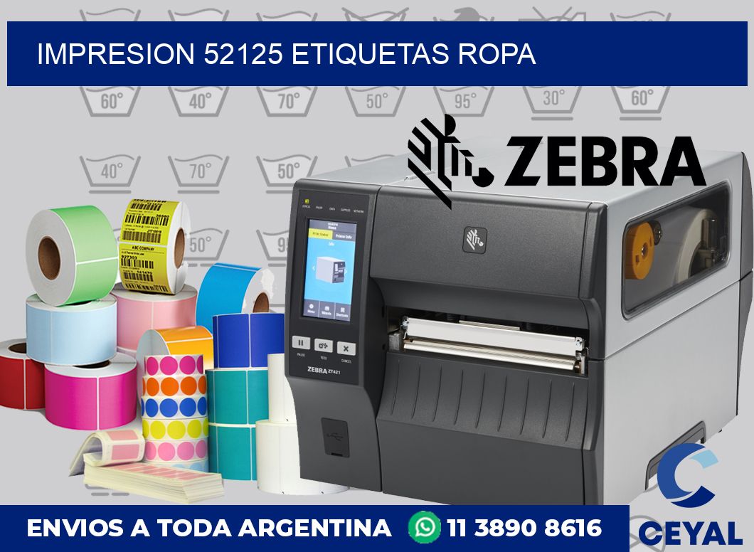 impresion 52125 etiquetas ropa