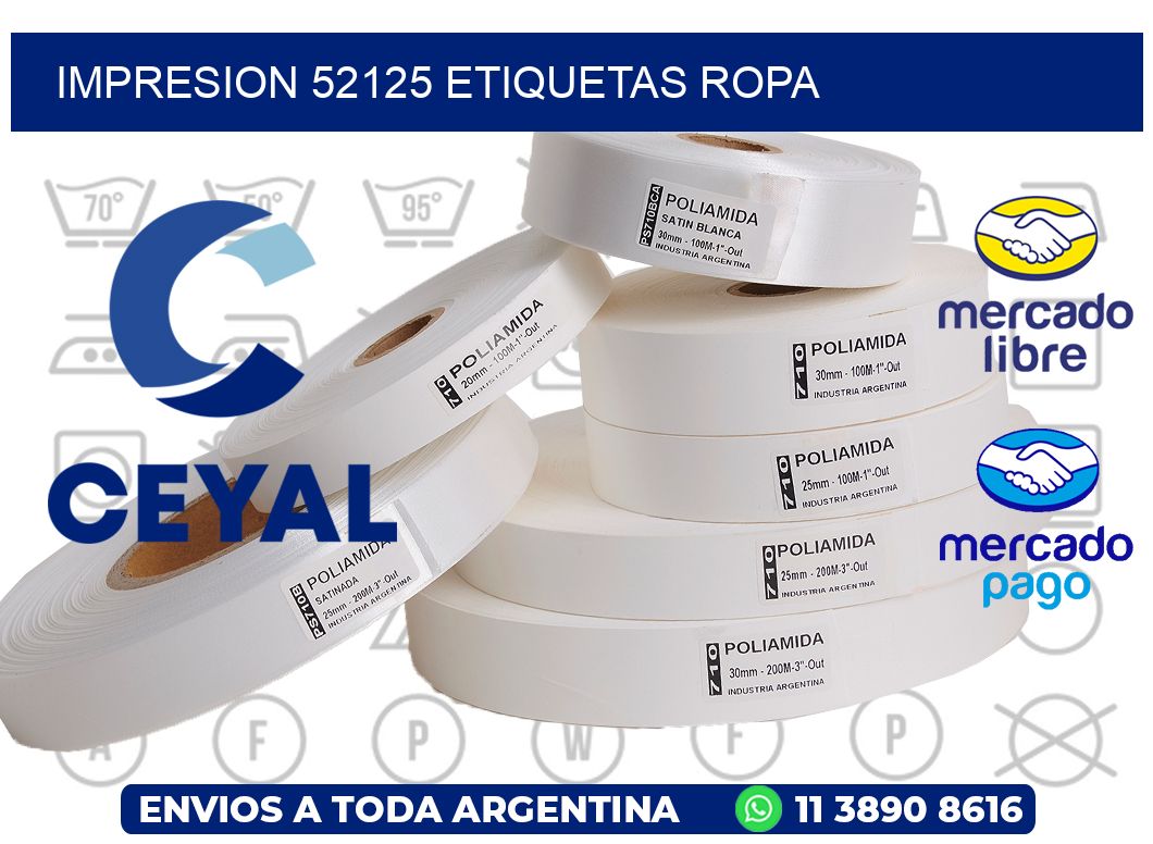 impresion 52125 etiquetas ropa