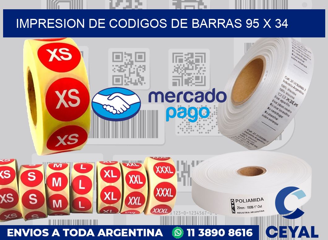 impresion de codigos de barras 95 x 34