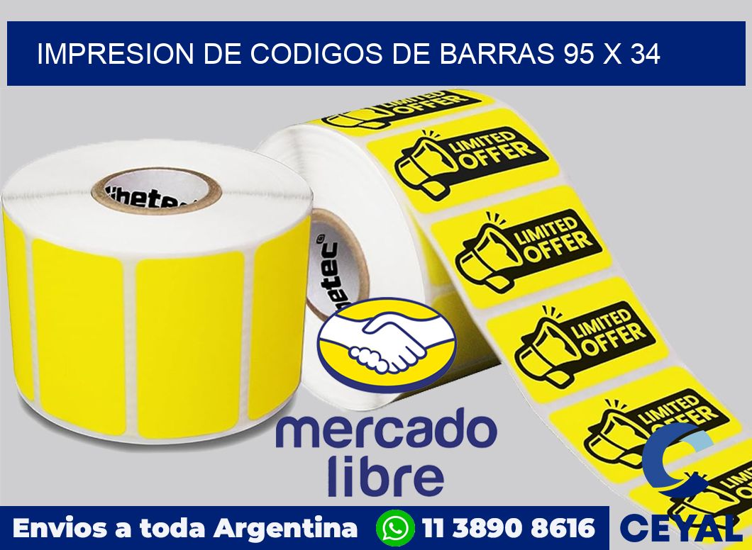 impresion de codigos de barras 95 x 34