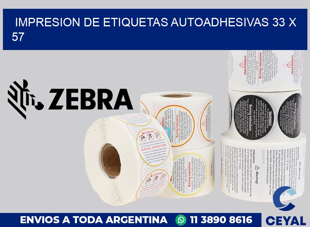 impresion de etiquetas autoadhesivas 33 x 57