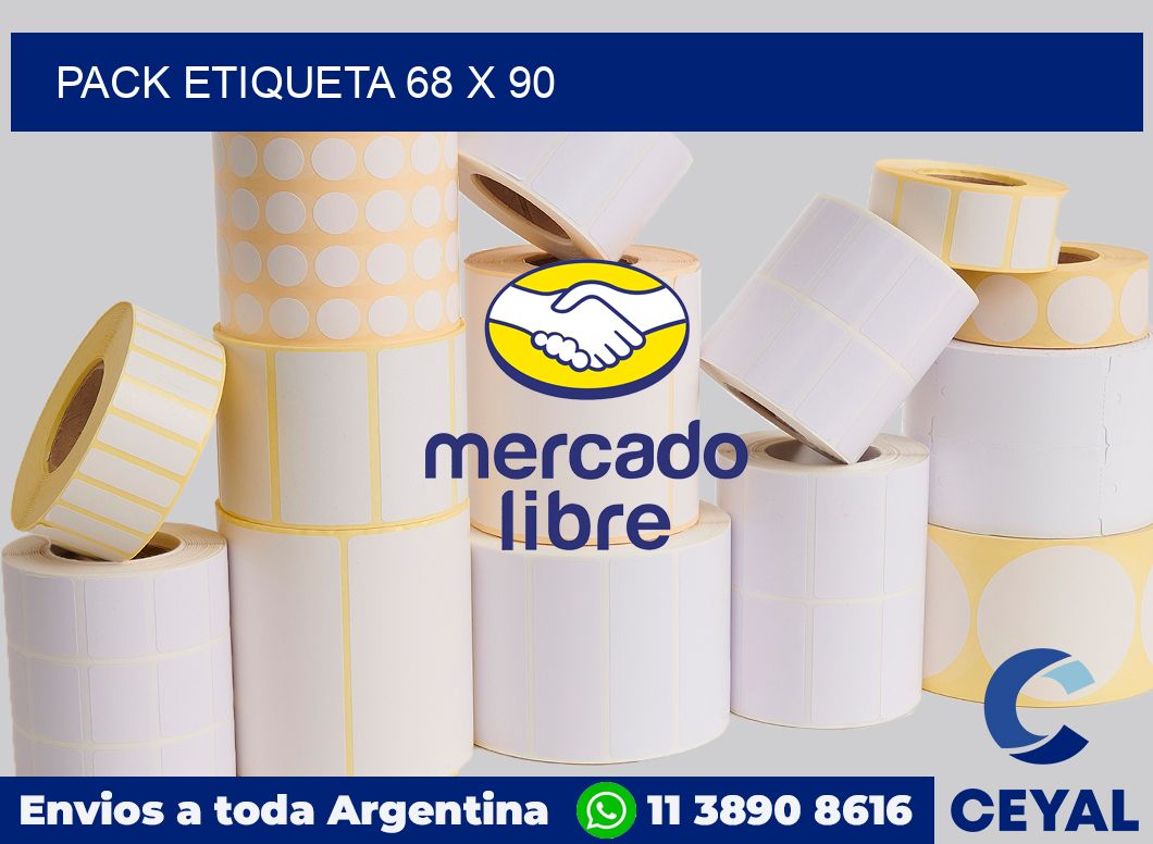 pack etiqueta 68 x 90