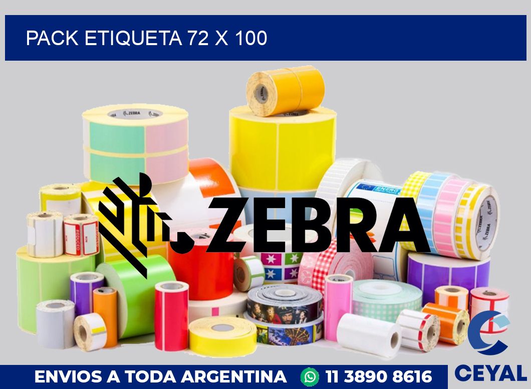 pack etiqueta 72 x 100