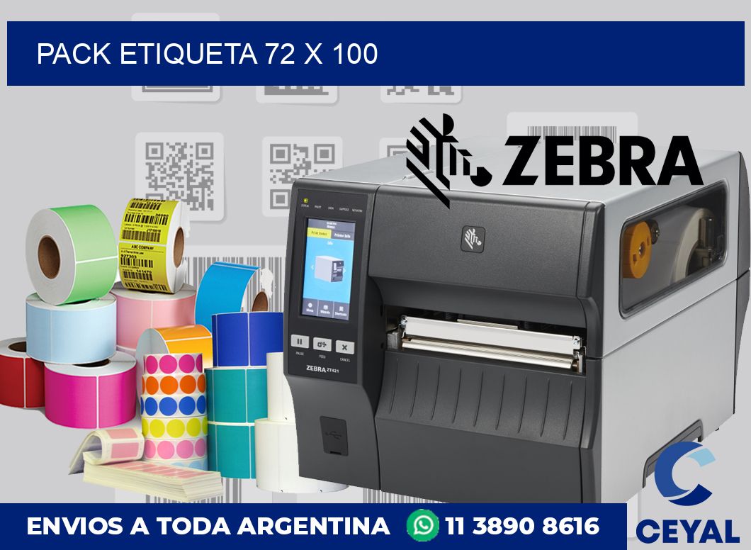 pack etiqueta 72 x 100