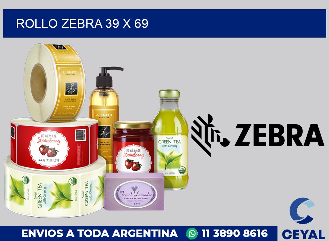 rollo zebra 39 x 69