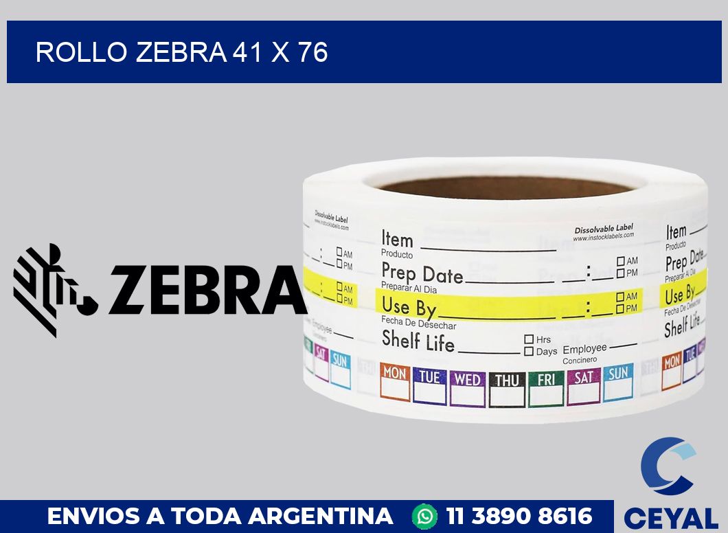 rollo zebra 41 x 76