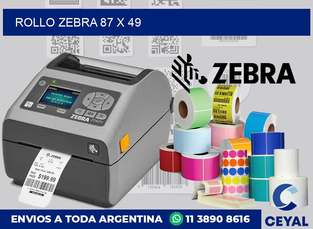 rollo zebra 87 x 49