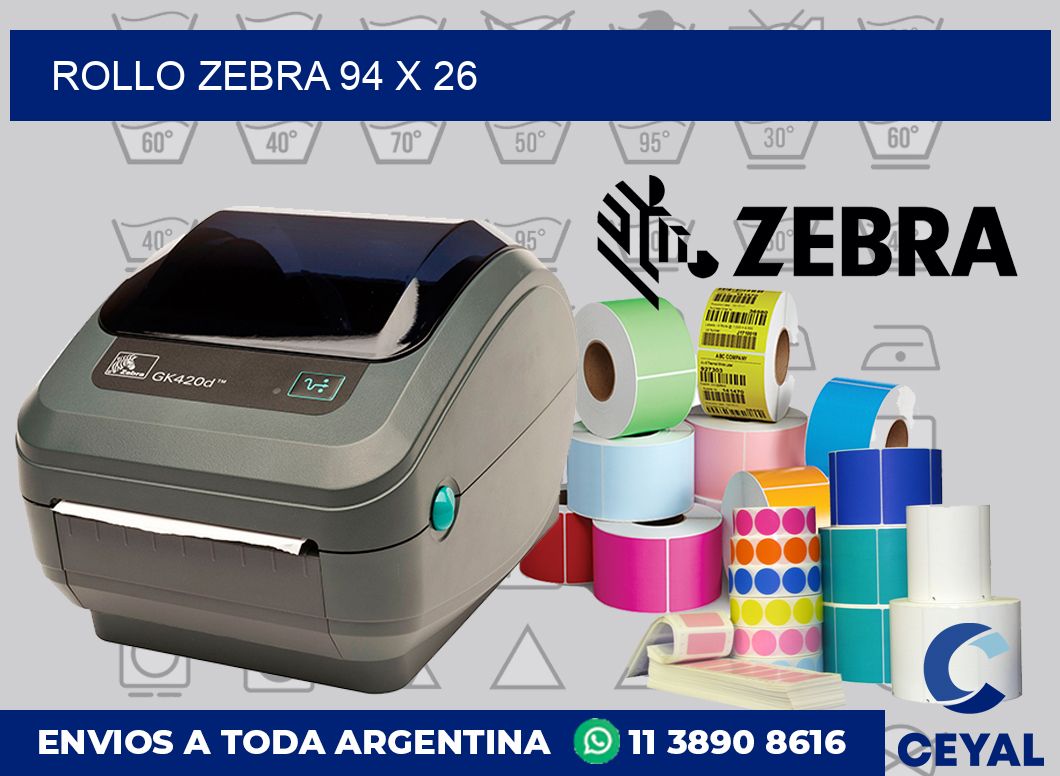 rollo zebra 94 x 26