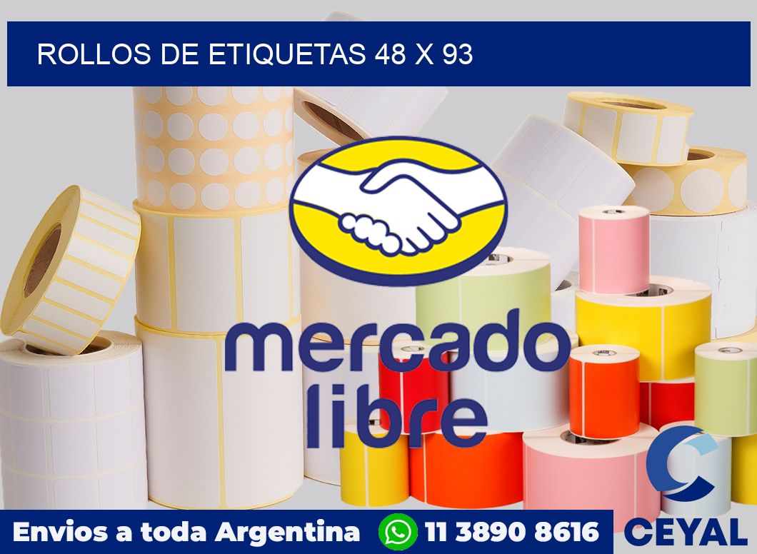 rollos de etiquetas 48 x 93
