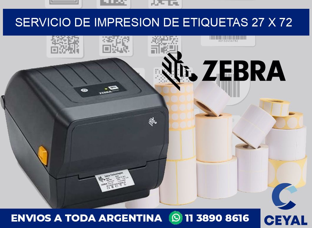 servicio de impresion de etiquetas 27 x 72