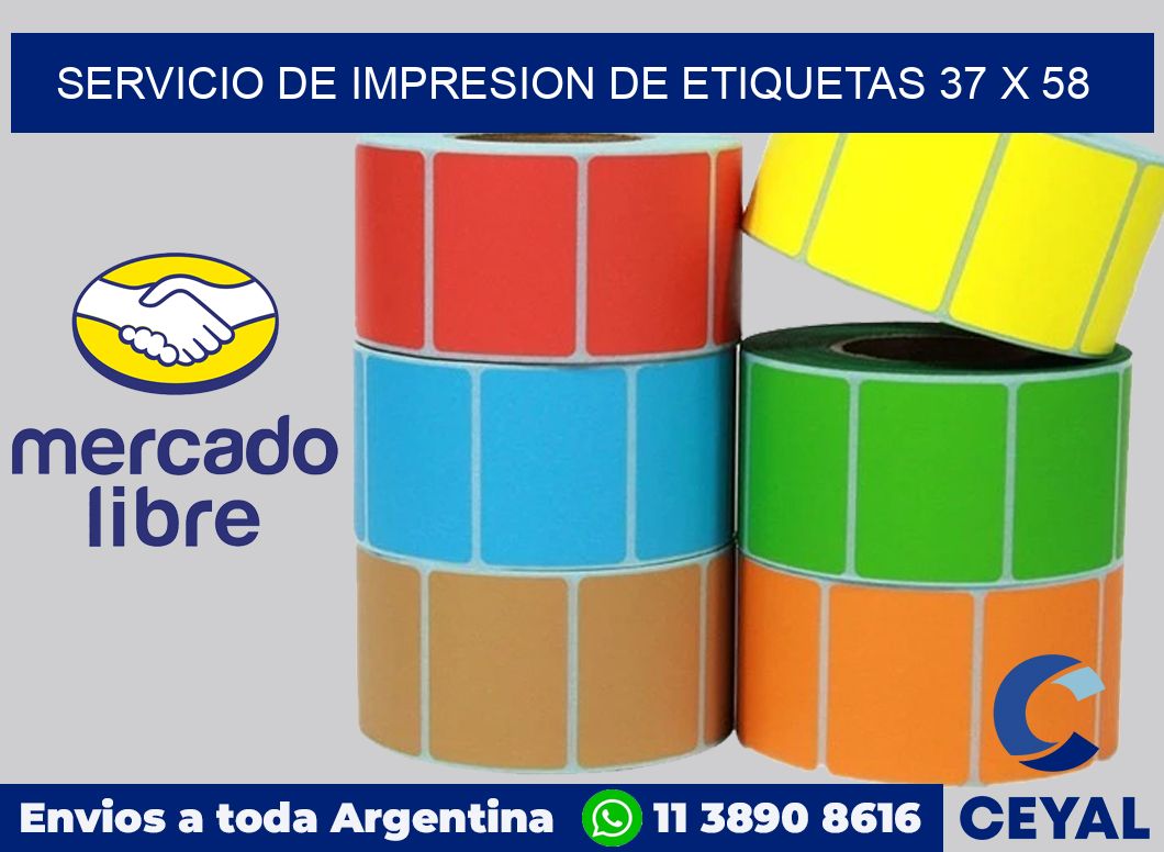 servicio de impresion de etiquetas 37 x 58