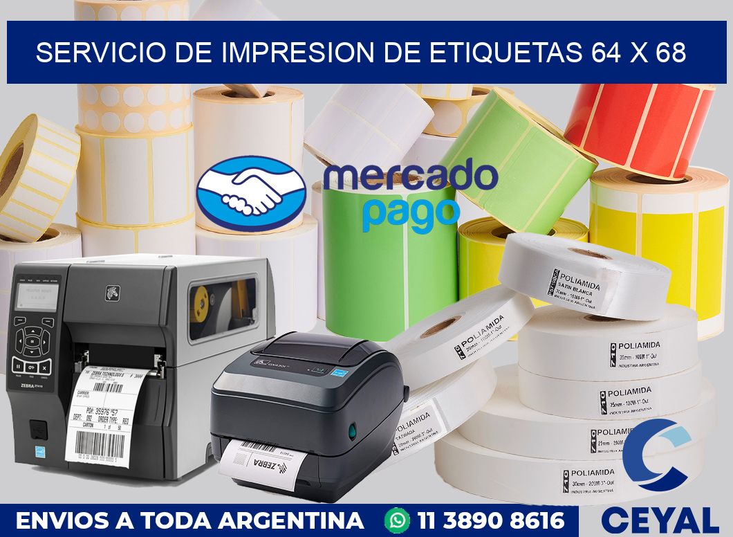 servicio de impresion de etiquetas 64 x 68
